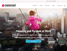 Tablet Screenshot of causecast.com